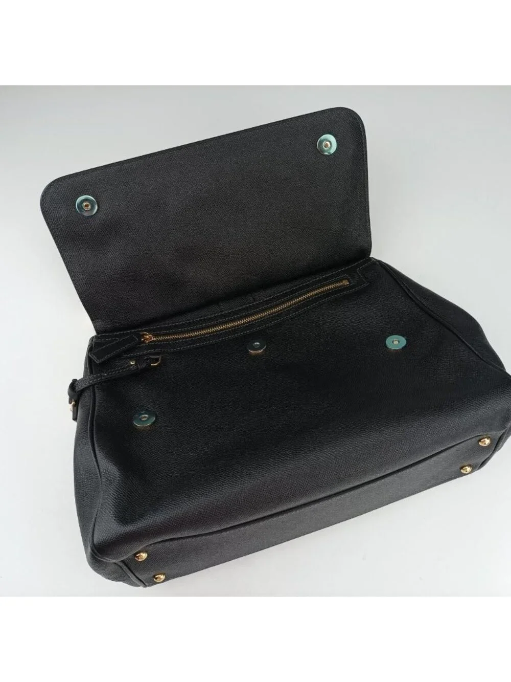 Dolce & Gabbana Sicily Black Leather Shoulder Bag